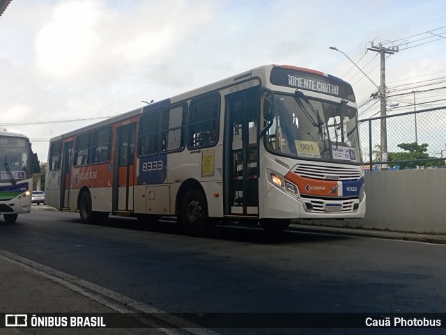 Capital Transportes 8333 na cidade de Aracaju, Sergipe, Brasil, por Cauã Photobus. ID da foto: 12085364.