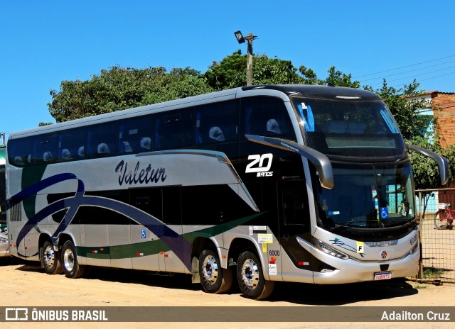 Valetur Transportes Locação e Turismo 6000 na cidade de Guaratinguetá, São Paulo, Brasil, por Adailton Cruz. ID da foto: 12085840.