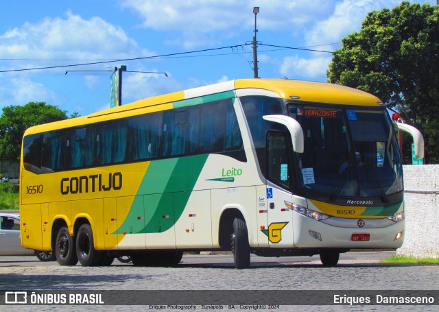 Empresa Gontijo de Transportes 16510 na cidade de Eunápolis, Bahia, Brasil, por Eriques  Damasceno. ID da foto: 12085556.