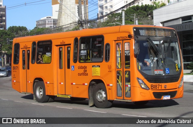 Transporte Coletivo Glória BI871 na cidade de Curitiba, Paraná, Brasil, por Jonas de Almeida Cabral. ID da foto: 12086306.