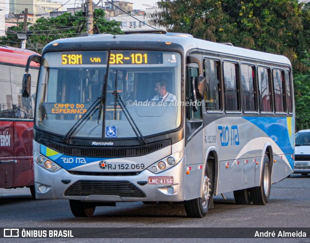 Rio Ita RJ 152.069 na cidade de Niterói, Rio de Janeiro, Brasil, por André Almeida. ID da foto: 12085132.