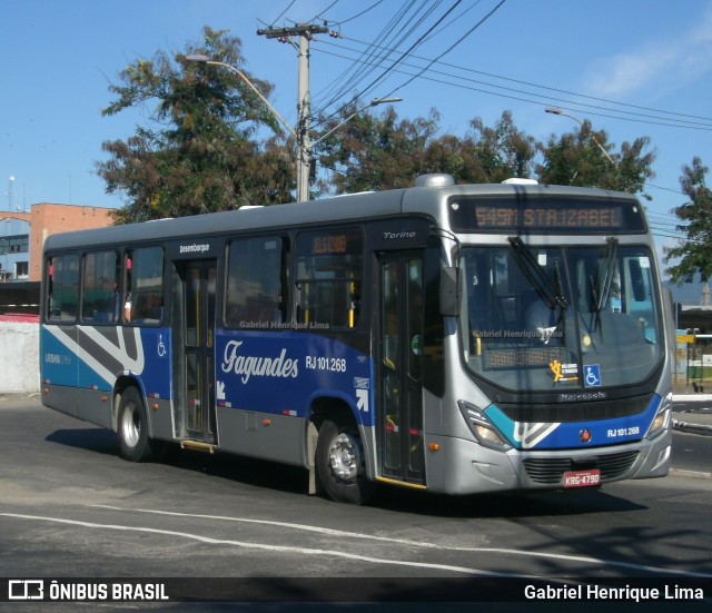 Auto Ônibus Fagundes RJ 101.268 na cidade de Niterói, Rio de Janeiro, Brasil, por Gabriel Henrique Lima. ID da foto: 12085687.