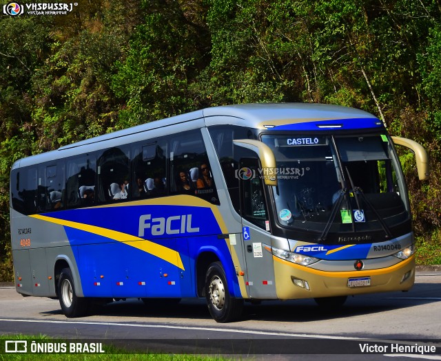 Fácil Transportes e Turismo 4048 na cidade de Petrópolis, Rio de Janeiro, Brasil, por Victor Henrique. ID da foto: 12086259.