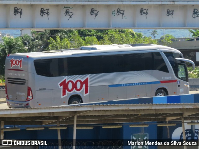 Auto Viação 1001 RJ 108.175 na cidade de Rio de Janeiro, Rio de Janeiro, Brasil, por Marlon Mendes da Silva Souza. ID da foto: 12085960.