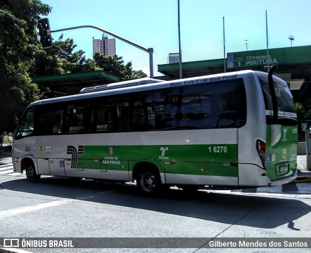 Transcooper > Norte Buss 1 6270 na cidade de São Paulo, São Paulo, Brasil, por Gilberto Mendes dos Santos. ID da foto: 12085002.