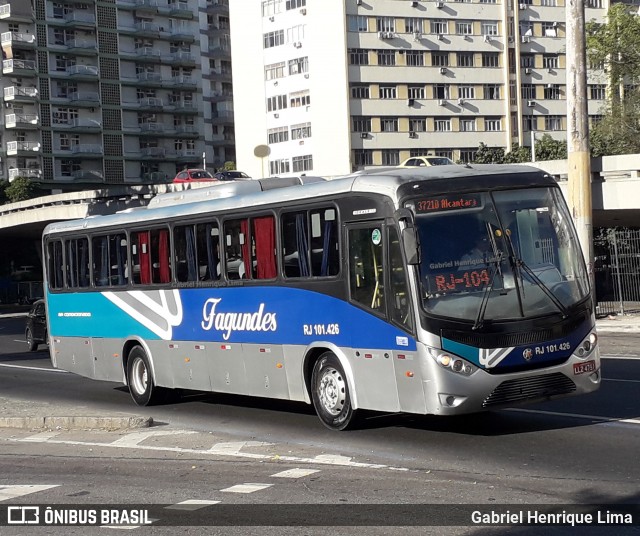 Auto Ônibus Fagundes RJ 101.426 na cidade de Rio de Janeiro, Rio de Janeiro, Brasil, por Gabriel Henrique Lima. ID da foto: 12085752.