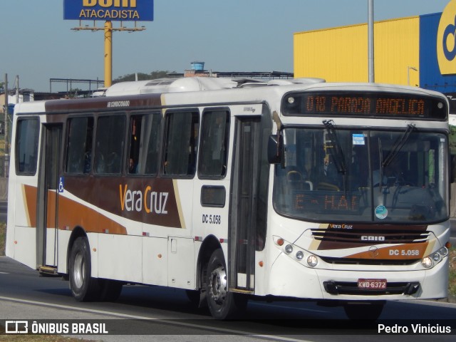 Auto Ônibus Vera Cruz DC 5.058 na cidade de Duque de Caxias, Rio de Janeiro, Brasil, por Pedro Vinicius. ID da foto: 12085914.