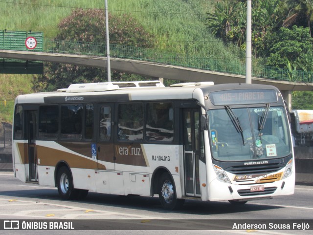 Auto Ônibus Vera Cruz RJ 104.013 na cidade de Duque de Caxias, Rio de Janeiro, Brasil, por Anderson Sousa Feijó. ID da foto: 12086981.