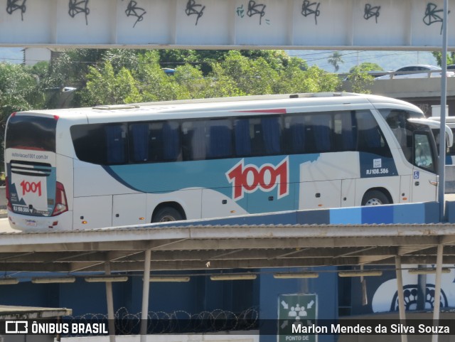 Auto Viação 1001 RJ 108.586 na cidade de Rio de Janeiro, Rio de Janeiro, Brasil, por Marlon Mendes da Silva Souza. ID da foto: 12085969.