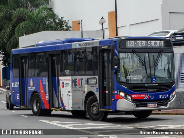 Next Mobilidade - ABC Sistema de Transporte 81.737 na cidade de São Caetano do Sul, São Paulo, Brasil, por Bruno Kozeniauskas. ID da foto: 12086270.