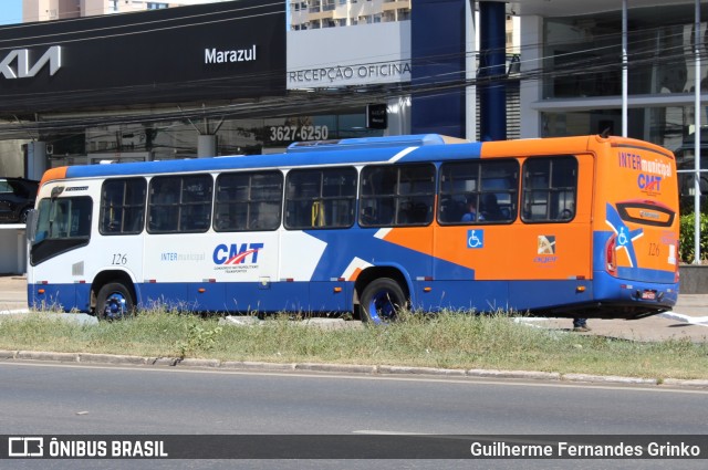 CMT - Consórcio Metropolitano Transportes 126 na cidade de Cuiabá, Mato Grosso, Brasil, por Guilherme Fernandes Grinko. ID da foto: 12085551.