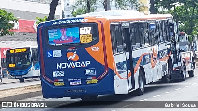 Viação Novacap B51528 na cidade de Rio de Janeiro, Rio de Janeiro, Brasil, por Gabriel Sousa. ID da foto: 12086413.