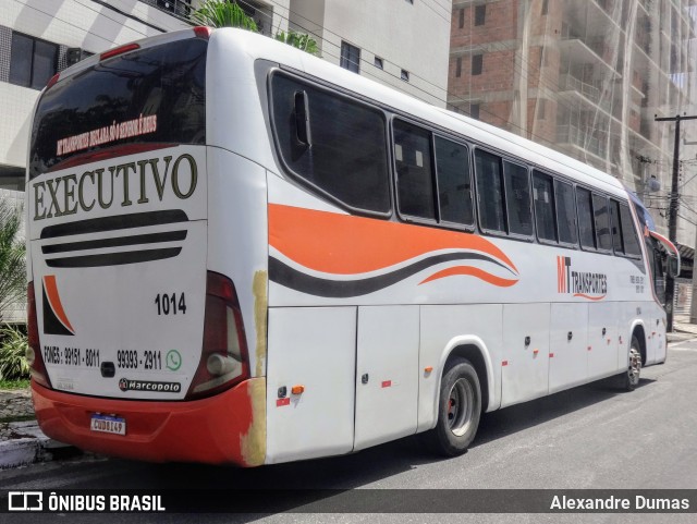 MT Transportes 1014 na cidade de João Pessoa, Paraíba, Brasil, por Alexandre Dumas. ID da foto: 12087333.