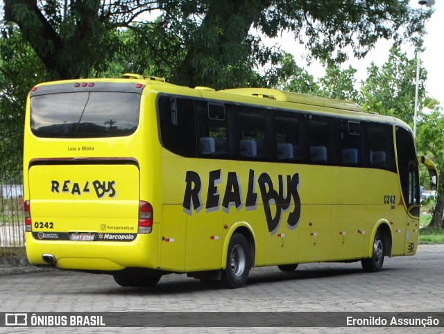 Expresso Real Bus 0242 na cidade de João Pessoa, Paraíba, Brasil, por Eronildo Assunção. ID da foto: 12088748.