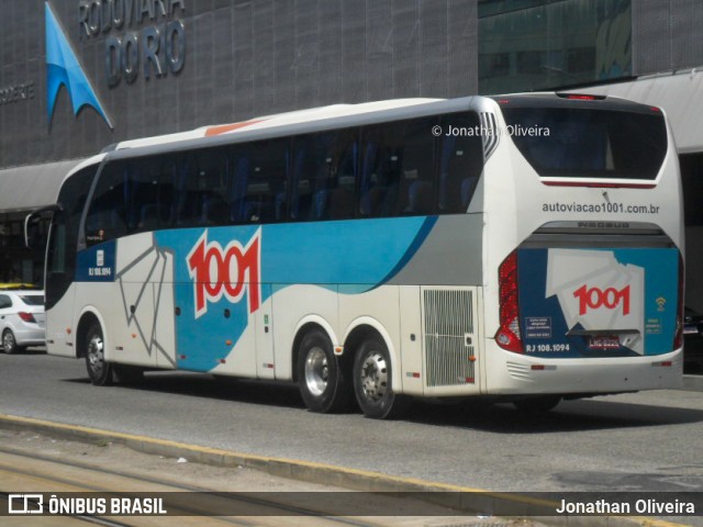 Auto Viação 1001 RJ 108.1094 na cidade de Rio de Janeiro, Rio de Janeiro, Brasil, por Jonathan Oliveira. ID da foto: 12088947.