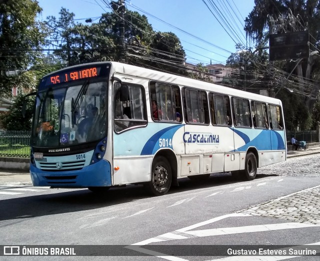Viação Cascatinha 5014 na cidade de Petrópolis, Rio de Janeiro, Brasil, por Gustavo Esteves Saurine. ID da foto: 12089031.
