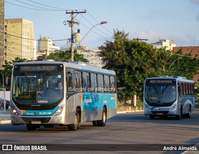 Auto Ônibus Fagundes RJ 101.139 na cidade de Niterói, Rio de Janeiro, Brasil, por André Almeida. ID da foto: 12088855.