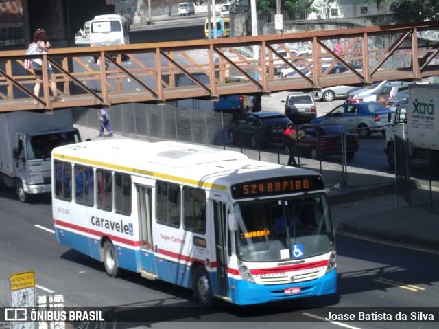 Viação Caravele RJ 173.010 na cidade de Rio de Janeiro, Rio de Janeiro, Brasil, por Joase Batista da Silva. ID da foto: 12088541.