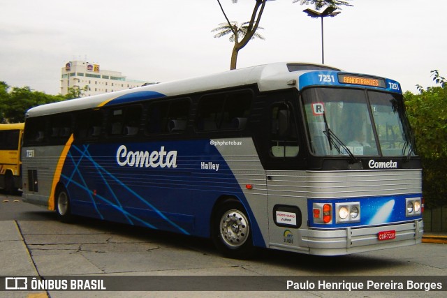Viação Cometa 7231 na cidade de São Paulo, São Paulo, Brasil, por Paulo Henrique Pereira Borges. ID da foto: 12088595.