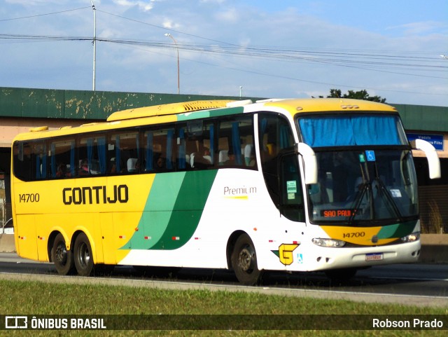 Empresa Gontijo de Transportes 14700 na cidade de São José dos Campos, São Paulo, Brasil, por Robson Prado. ID da foto: 12087908.