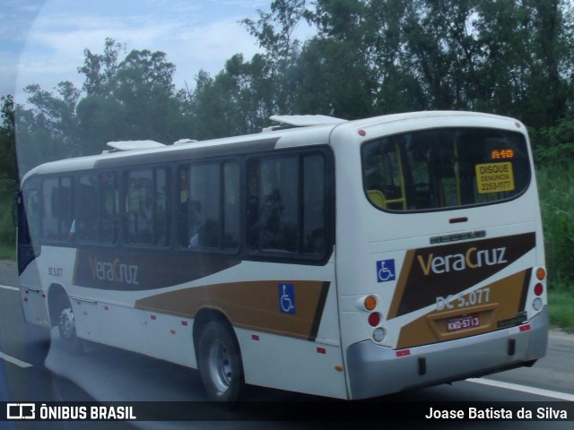 Auto Ônibus Vera Cruz DC 5.077 na cidade de Duque de Caxias, Rio de Janeiro, Brasil, por Joase Batista da Silva. ID da foto: 12088571.