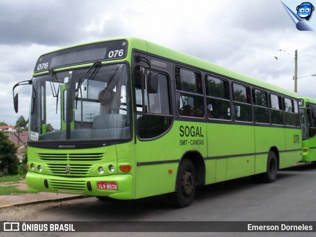 SOGAL - Sociedade de Ônibus Gaúcha Ltda. 076 na cidade de Canoas, Rio Grande do Sul, Brasil, por Emerson Dorneles. ID da foto: 12087408.