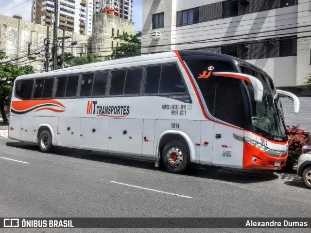MT Transportes 1014 na cidade de João Pessoa, Paraíba, Brasil, por Alexandre Dumas. ID da foto: 12087334.