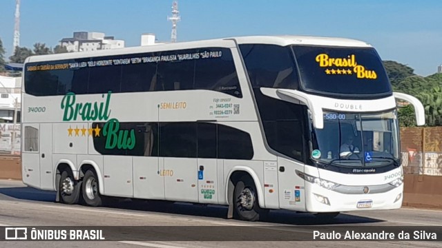 Brasil Bus 34000 na cidade de Betim, Minas Gerais, Brasil, por Paulo Alexandre da Silva. ID da foto: 12087794.