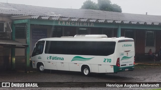 Fátima Transportes e Turismo 270 na cidade de Taquari, Rio Grande do Sul, Brasil, por Henrique Augusto Allebrandt. ID da foto: 12087203.
