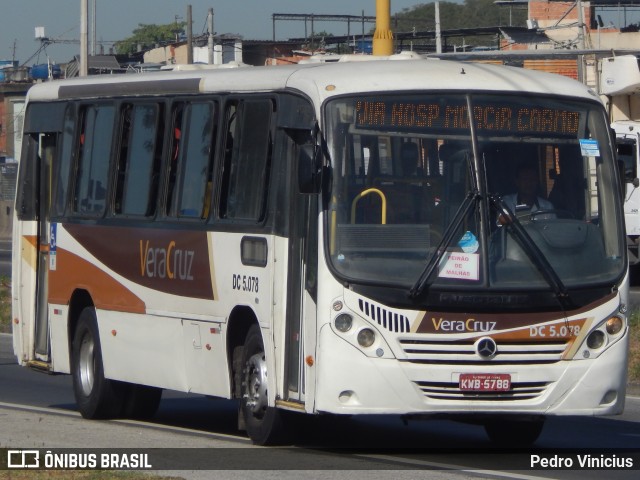 Auto Ônibus Vera Cruz DC 5.078 na cidade de Duque de Caxias, Rio de Janeiro, Brasil, por Pedro Vinicius. ID da foto: 12087356.