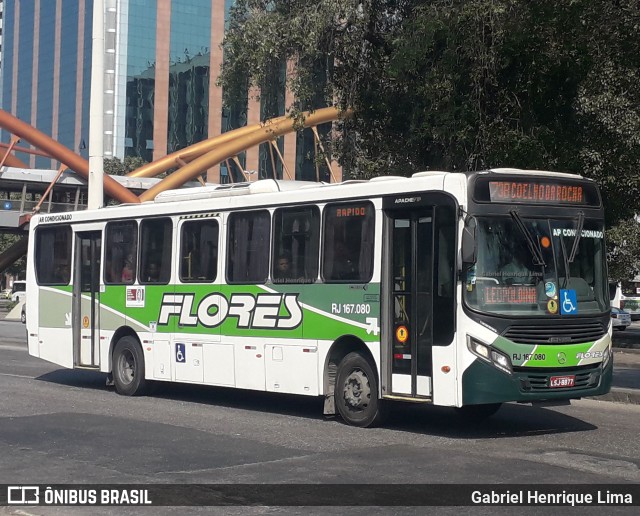 Transportes Mageli RJ 167.080 na cidade de Rio de Janeiro, Rio de Janeiro, Brasil, por Gabriel Henrique Lima. ID da foto: 12088906.