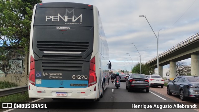 Empresa de Ônibus Nossa Senhora da Penha 61270 na cidade de Porto Alegre, Rio Grande do Sul, Brasil, por Henrique Augusto Allebrandt. ID da foto: 12087214.