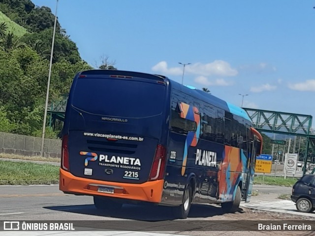 Planeta Transportes Rodoviários 2215 na cidade de Viana, Espírito Santo, Brasil, por Braian Ferreira. ID da foto: 12087750.