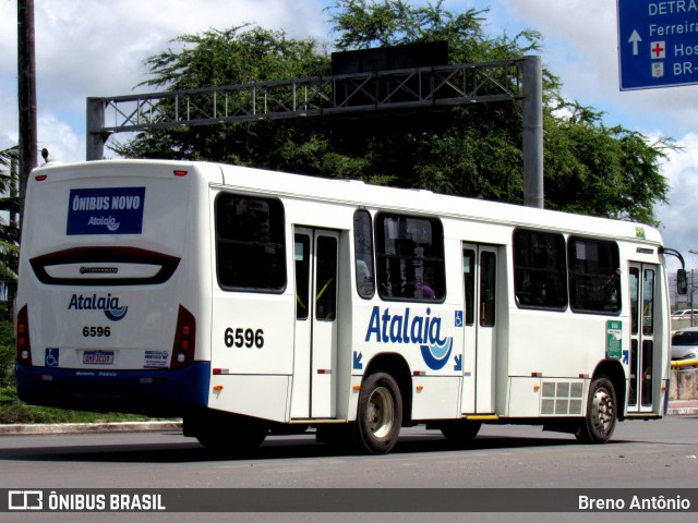Viação Atalaia Transportes 6596 na cidade de Aracaju, Sergipe, Brasil, por Breno Antônio. ID da foto: 12088881.