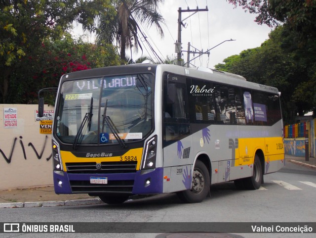 Upbus Qualidade em Transportes 3 5824 na cidade de São Paulo, São Paulo, Brasil, por Valnei Conceição. ID da foto: 12088180.