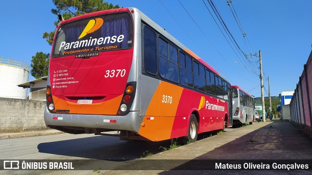 Viação Paraminense 3370 na cidade de Pará de Minas, Minas Gerais, Brasil, por Mateus Oliveira Gonçalves. ID da foto: 12088200.