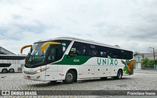 Empresa União de Transportes 4144 na cidade de Balneário Camboriú, Santa Catarina, Brasil, por Francisco Ivano. ID da foto: 12088757.