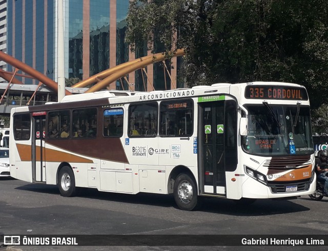 Erig Transportes > Gire Transportes B63016 na cidade de Rio de Janeiro, Rio de Janeiro, Brasil, por Gabriel Henrique Lima. ID da foto: 12088816.