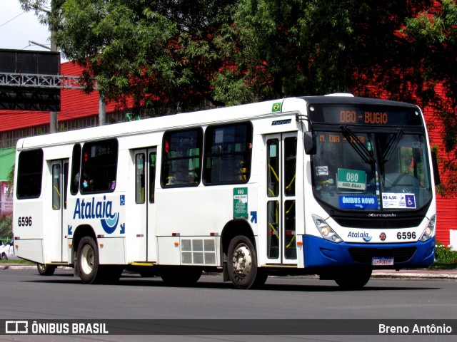 Viação Atalaia Transportes 6596 na cidade de Aracaju, Sergipe, Brasil, por Breno Antônio. ID da foto: 12088893.