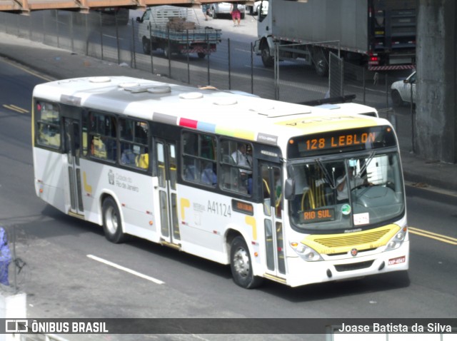 Real Auto Ônibus A41124 na cidade de Rio de Janeiro, Rio de Janeiro, Brasil, por Joase Batista da Silva. ID da foto: 12088303.