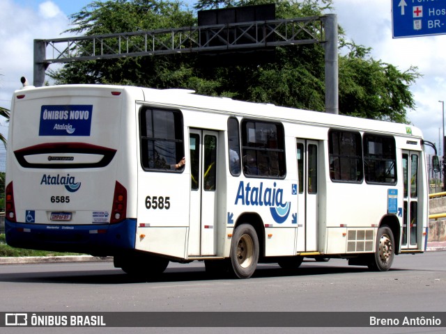 Viação Atalaia Transportes 6585 na cidade de Aracaju, Sergipe, Brasil, por Breno Antônio. ID da foto: 12088883.