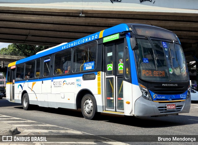 Transportes Futuro C30182 na cidade de Rio de Janeiro, Rio de Janeiro, Brasil, por Bruno Mendonça. ID da foto: 12088025.