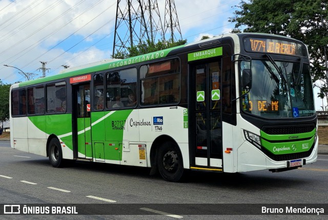 Caprichosa Auto Ônibus B27127 na cidade de Rio de Janeiro, Rio de Janeiro, Brasil, por Bruno Mendonça. ID da foto: 12087443.