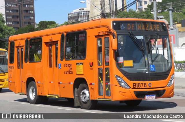 Transporte Coletivo Glória BI878 na cidade de Curitiba, Paraná, Brasil, por Leandro Machado de Castro. ID da foto: 12087509.