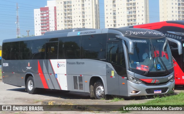 Empresa de Ônibus Pássaro Marron 91.504 na cidade de São José dos Campos, São Paulo, Brasil, por Leandro Machado de Castro. ID da foto: 12088061.