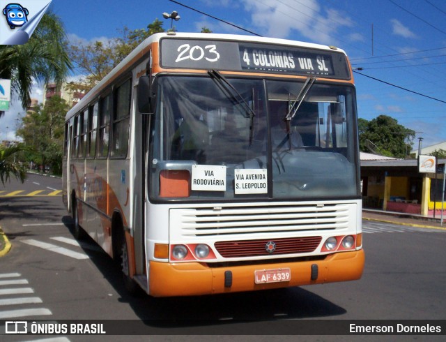 Viação Campo Bom 203 na cidade de Campo Bom, Rio Grande do Sul, Brasil, por Emerson Dorneles. ID da foto: 12087508.