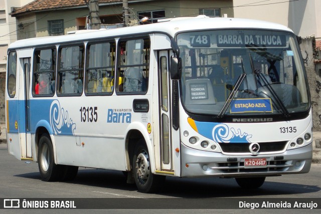 Transportes Barra 13135 na cidade de Rio de Janeiro, Rio de Janeiro, Brasil, por Diego Almeida Araujo. ID da foto: 12088066.