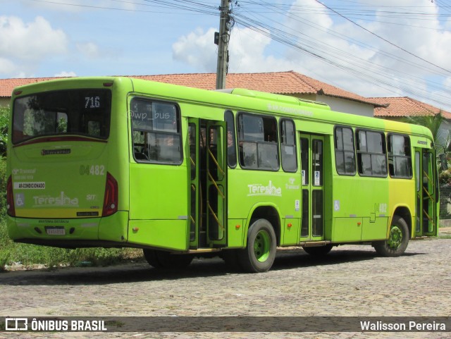 Transcol Transportes Coletivos 04482 na cidade de Teresina, Piauí, Brasil, por Walisson Pereira. ID da foto: 12088904.