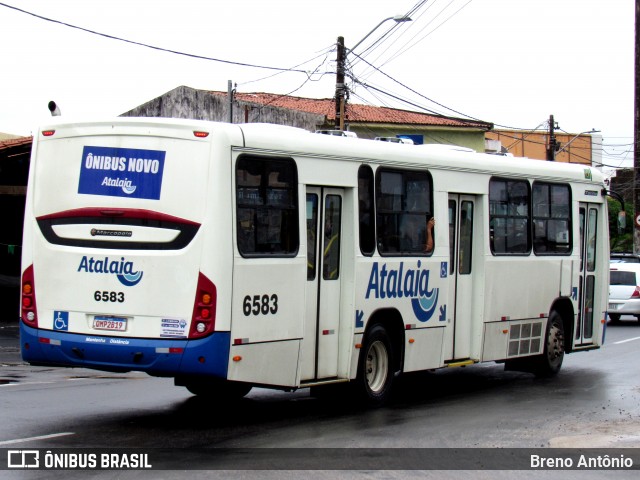 Viação Atalaia Transportes 6583 na cidade de Aracaju, Sergipe, Brasil, por Breno Antônio. ID da foto: 12088884.