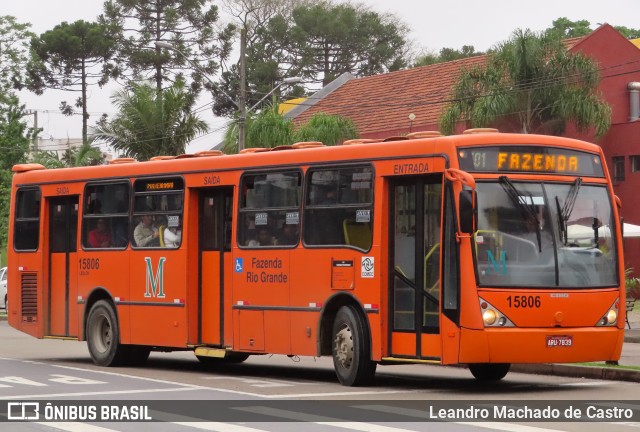 Leblon Transporte de Passageiros 15806 na cidade de Curitiba, Paraná, Brasil, por Leandro Machado de Castro. ID da foto: 12088033.